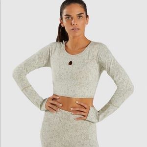 ‼️NWOT Gymshark fleur texture set khaki